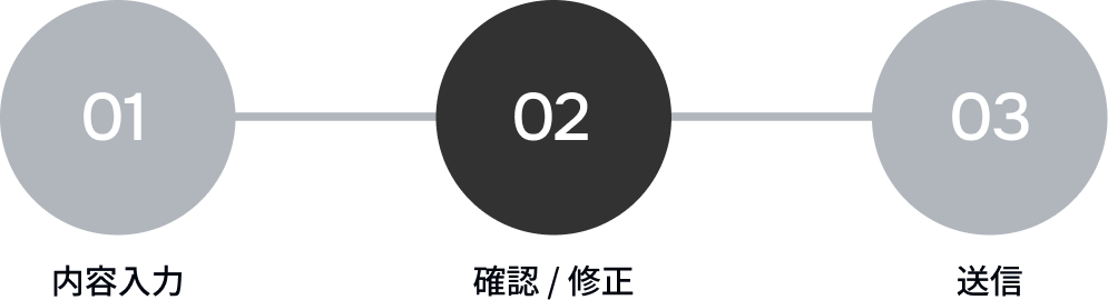 お問い合わせ確認
